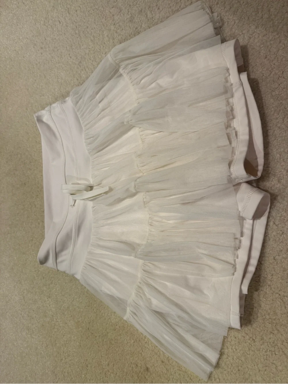Popflex Pirouette Skort Women’s Size m cream Tulle Skirt Taylor Swift